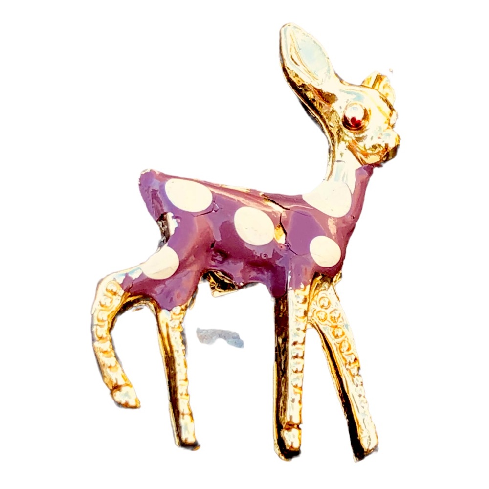 Vintage reindeer pin